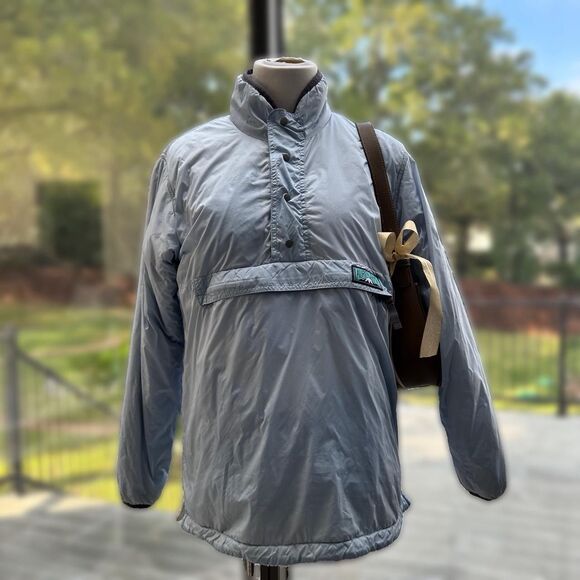 Y2K Lauren James American-vintage Women's Reversible Blue Sherpa Jacket - Picture 3 of 5